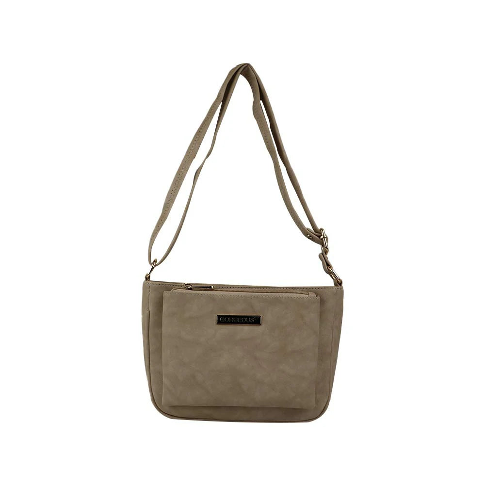 Classic Brown PU Leather Sling Bag – Everyday Chic