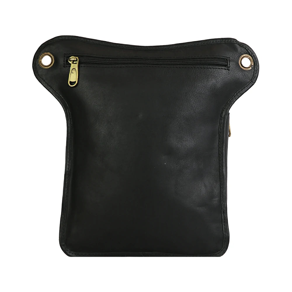 Vintage PU Leather Utility Bag – Multi-Pocket Travel & Everyday Bag