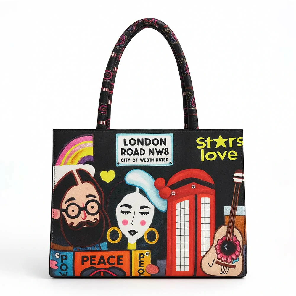 London Pop-Art Canvas Tote Bag
