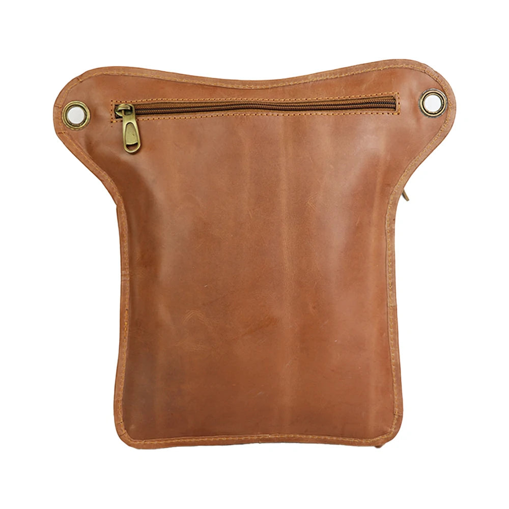 Vintage PU Leather Utility Bag – Multi-Pocket Travel & Everyday Bag