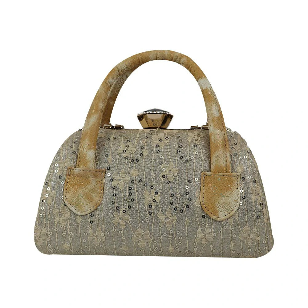 Golden Glam Luxe Handbag – Vintage-Inspired Embellished Purse