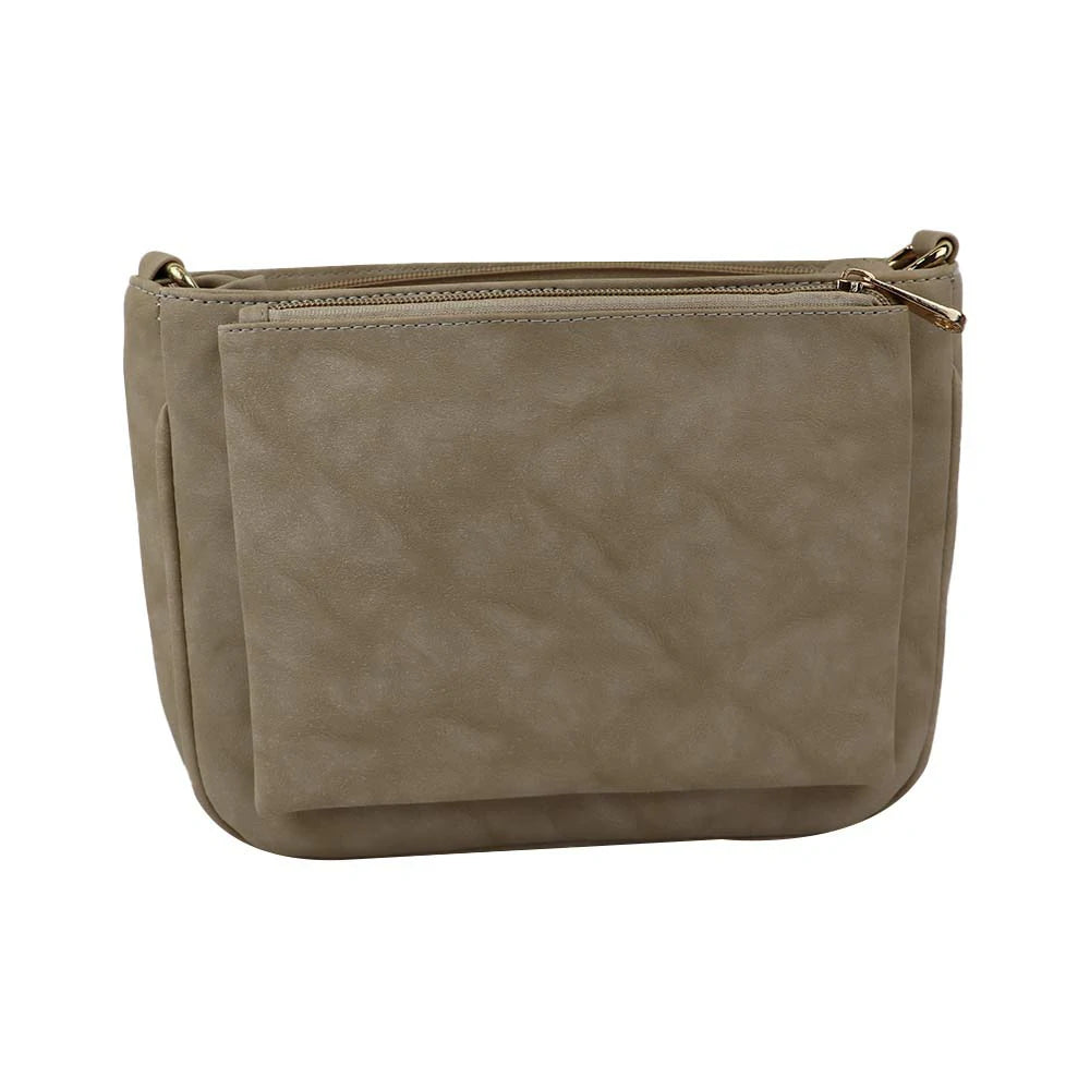 Classic Brown PU Leather Sling Bag – Everyday Chic