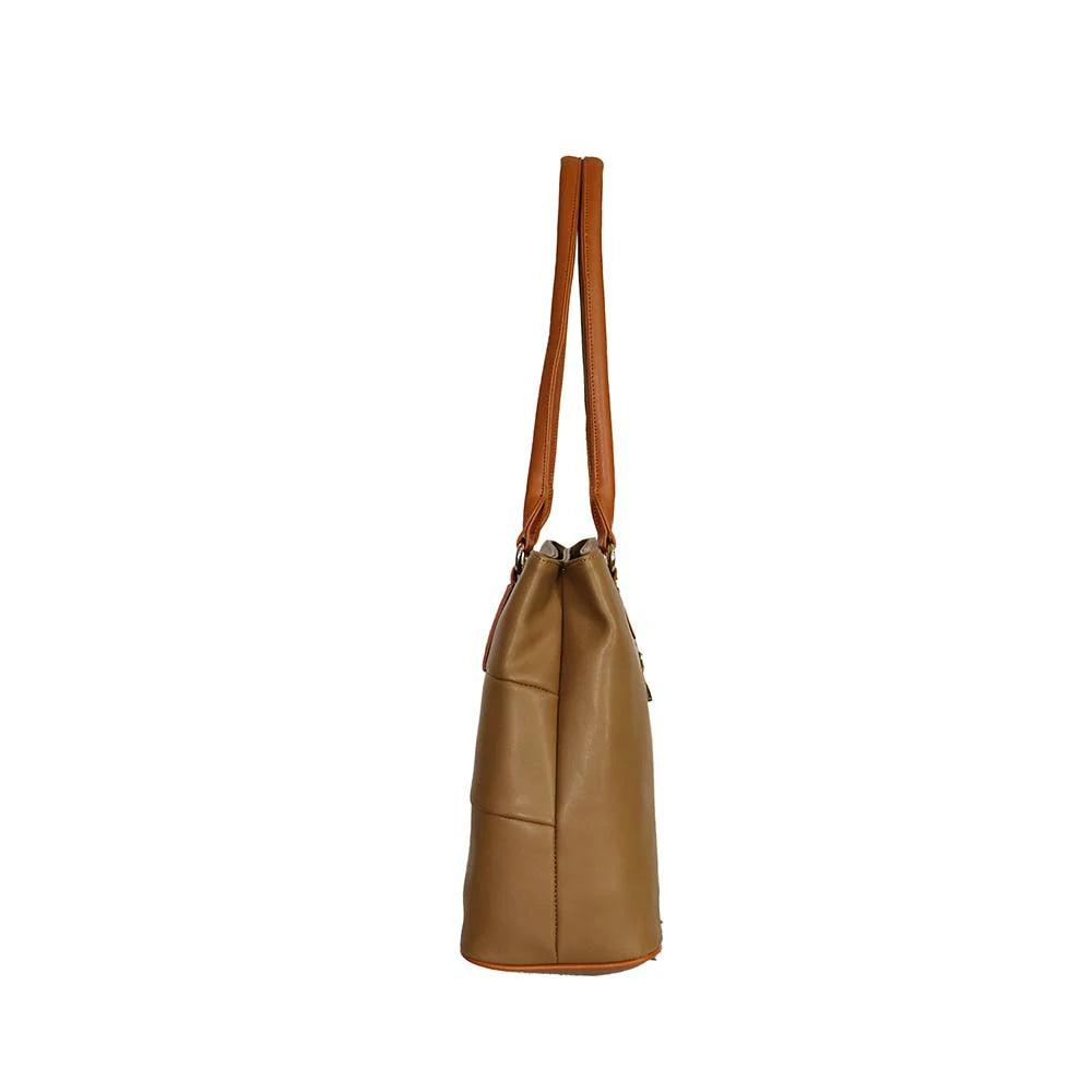 Tan Brown Tote Bag – Stylish & Spacious Shoulder bag for Women