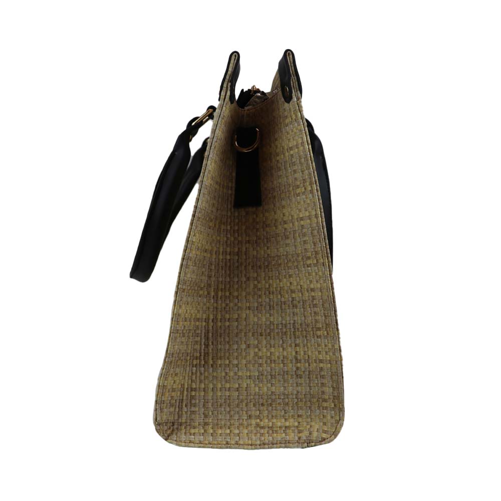 Classic Brown & Beige bag – Elegant Structured Handbag with Shoulder Strap