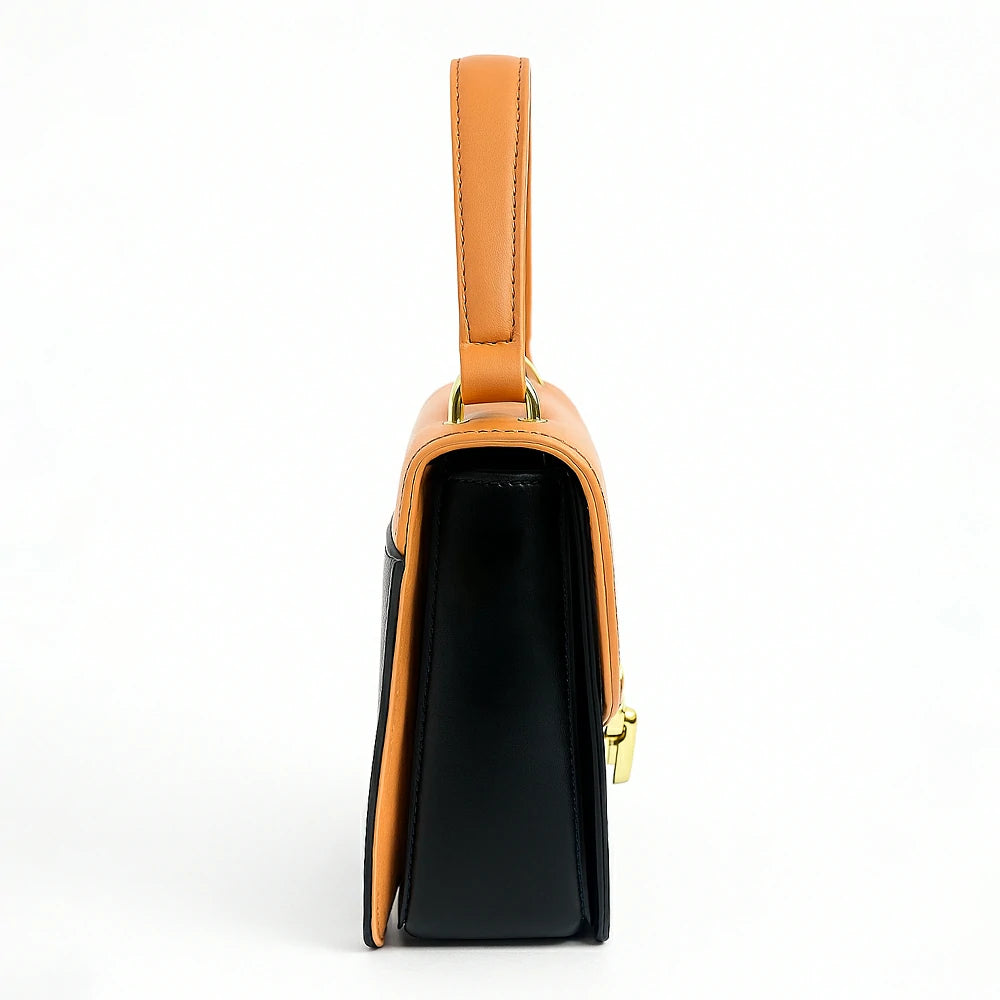 Tri-Tone Color Block crossbody Bag