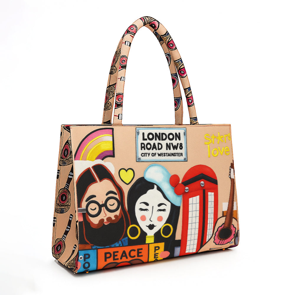 London Pop-Art Canvas Tote Bag