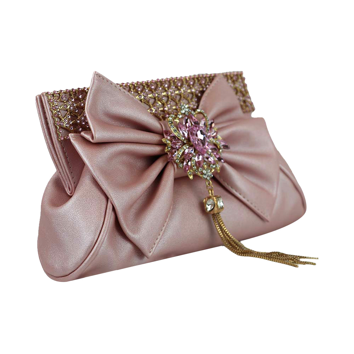 Elegant Red Bow Party Clutch – Perfect for Weddings & Special Occasions