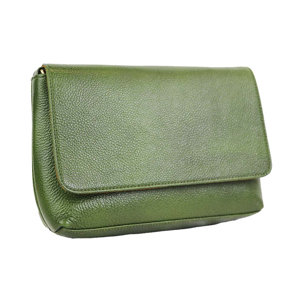 Olive Green Minimalist sling Bag – Chic Everyday Shoulder Bag