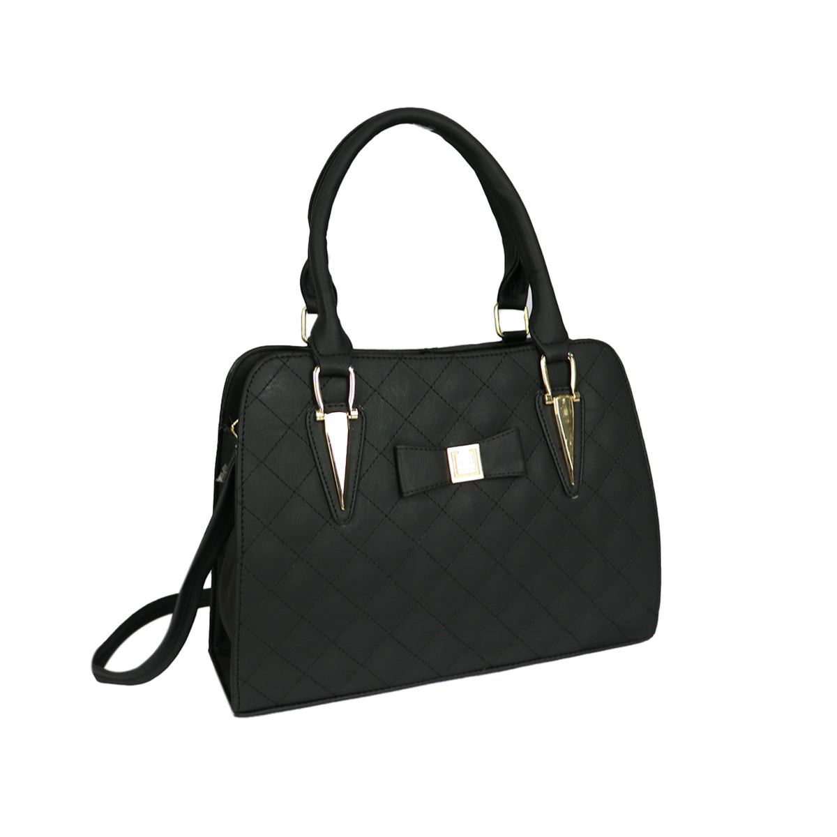 Elegance Quilted Handbag – Luxe Style with Gold Accents