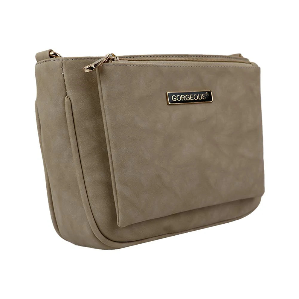 Classic Brown PU Leather Sling Bag – Everyday Chic