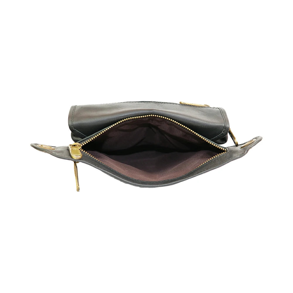 Vintage PU Leather Utility Bag – Multi-Pocket Travel & Everyday Bag