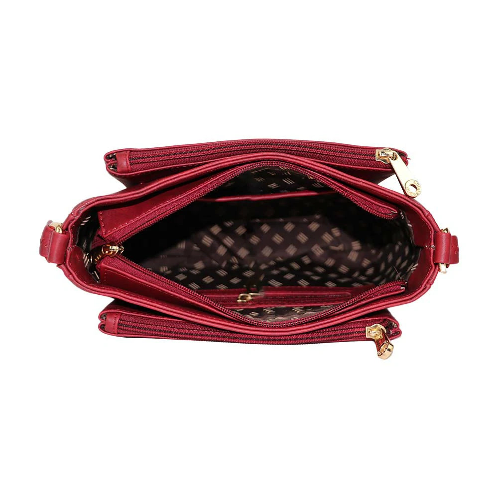 Classic Brown PU Leather Sling Bag – Everyday Chic