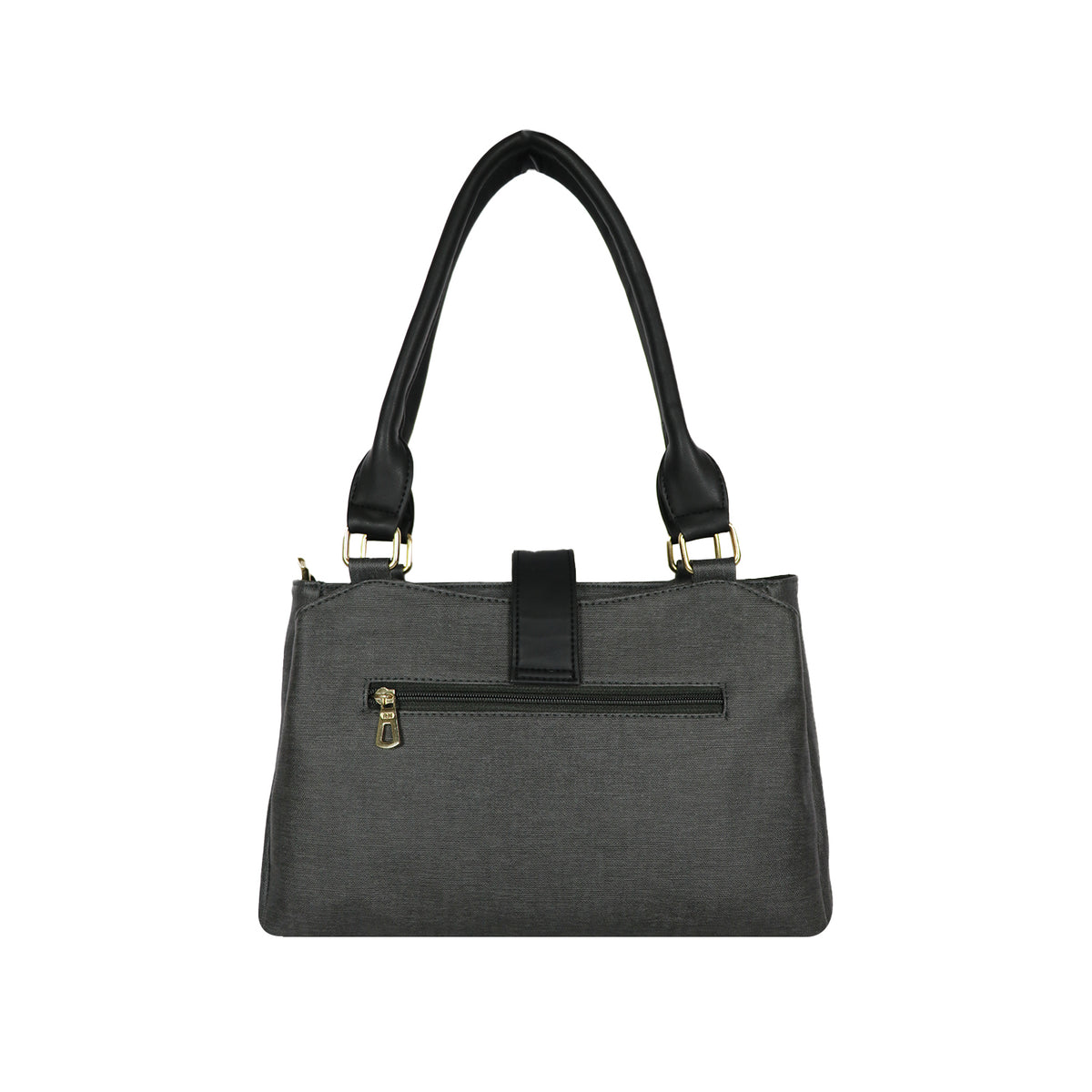 Elegant Grey & Black Bag – Stylish & Spacious Handbag for Women