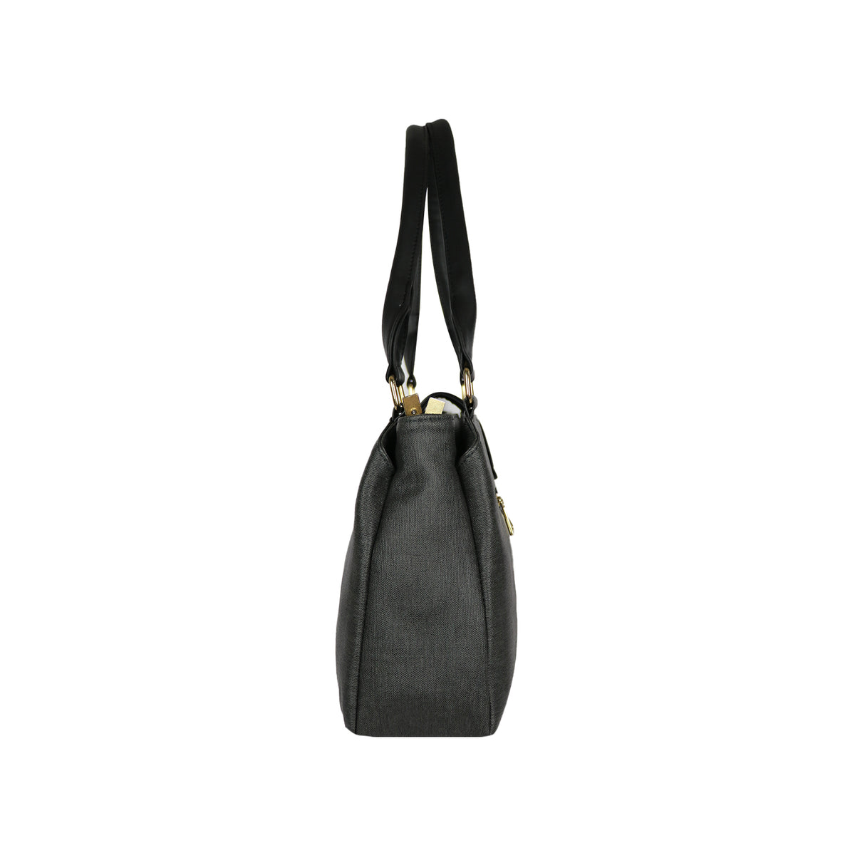 Elegant Grey & Black Bag – Stylish & Spacious Handbag for Women