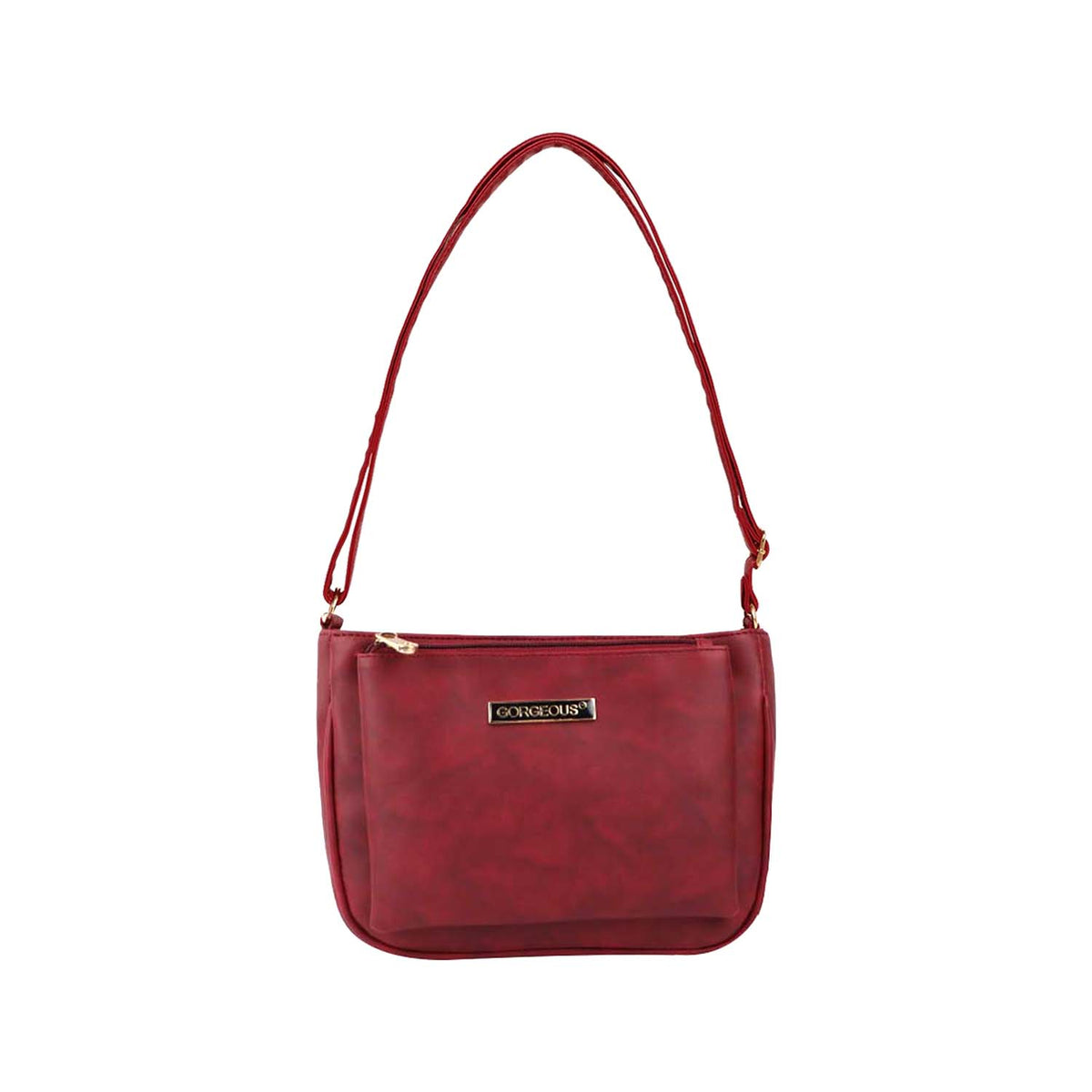 Classic Brown PU Leather Sling Bag – Everyday Chic