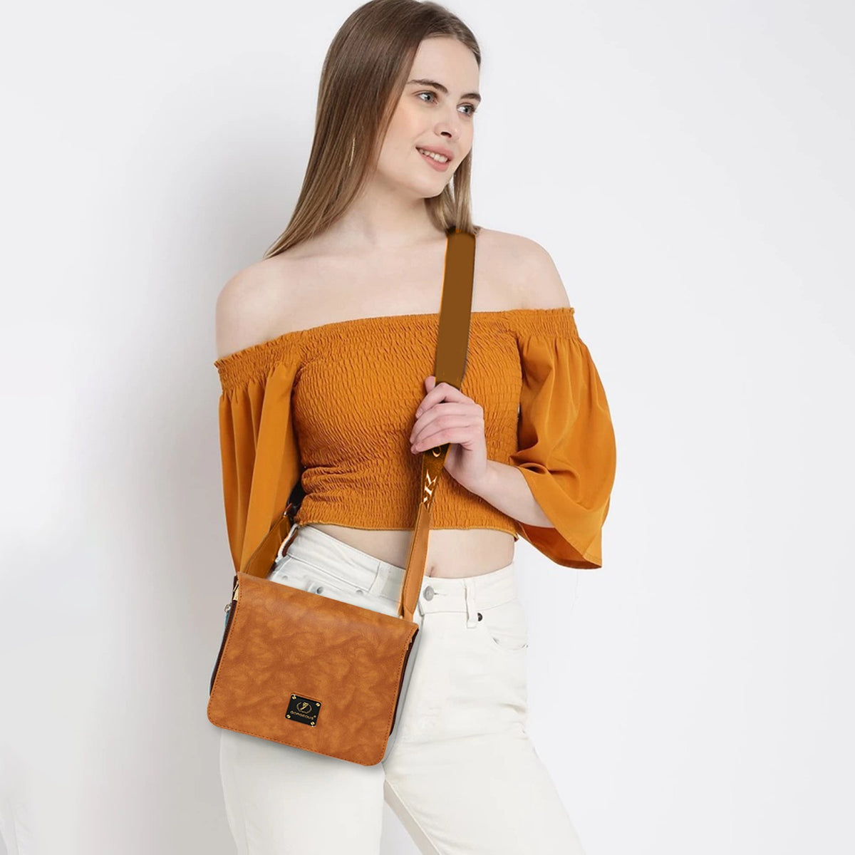 Trendy Grey Women's Sling Bag – Travel-Ready & Stylish