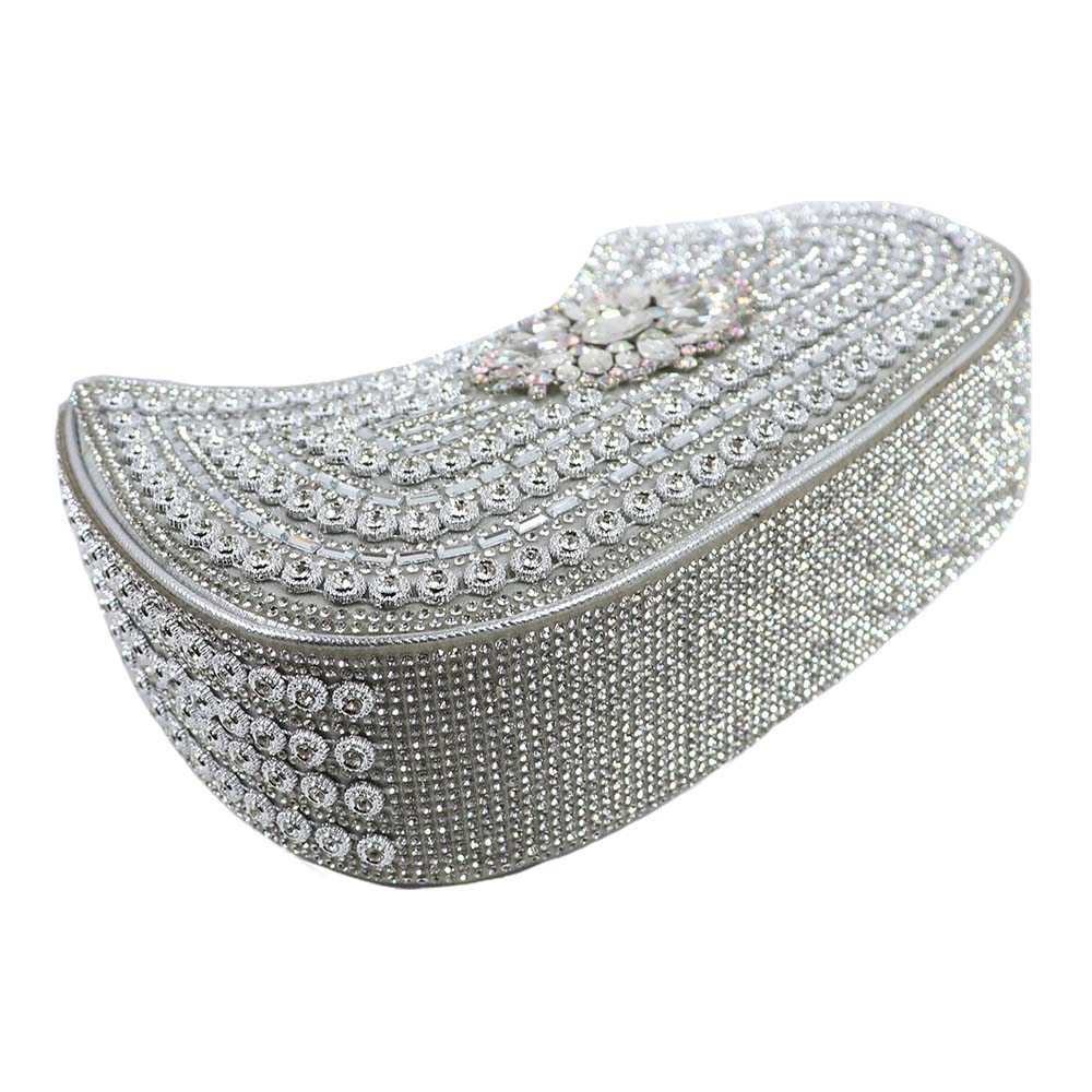 Crystal Embellished Clutch – Luxe Rhinestone Party Bag