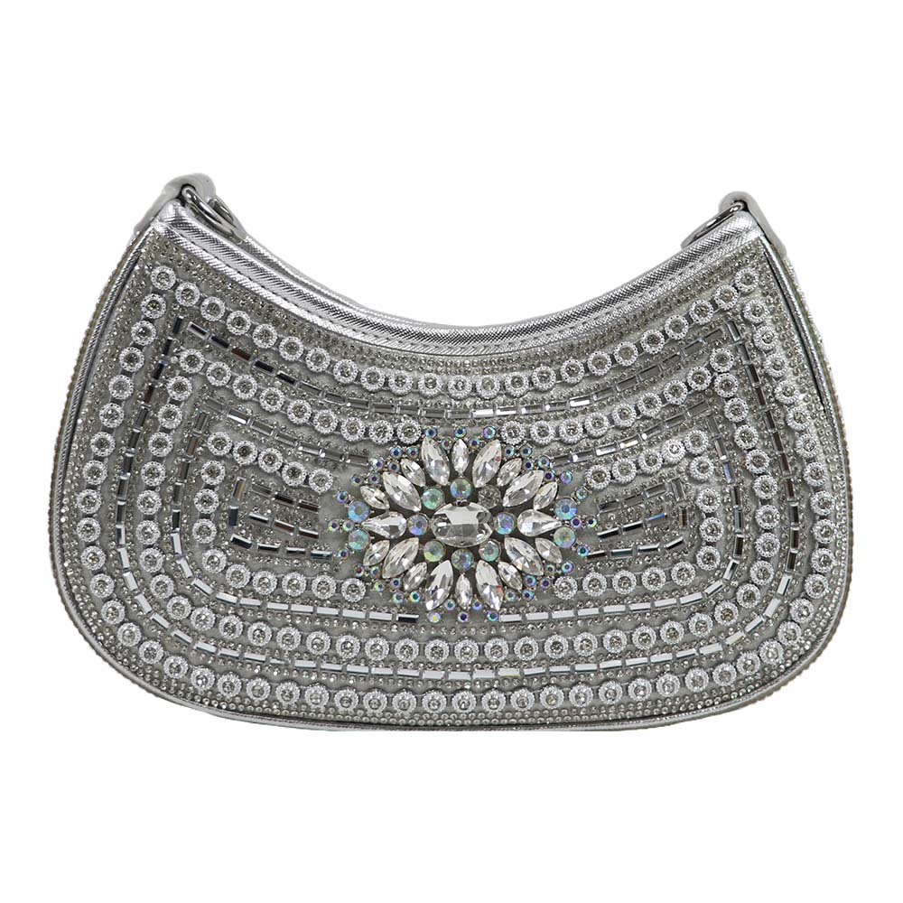 Crystal Embellished Clutch – Luxe Rhinestone Party Bag
