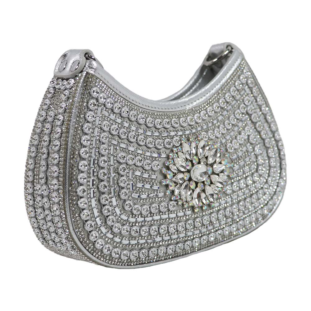 Crystal Embellished Clutch – Luxe Rhinestone Party Bag