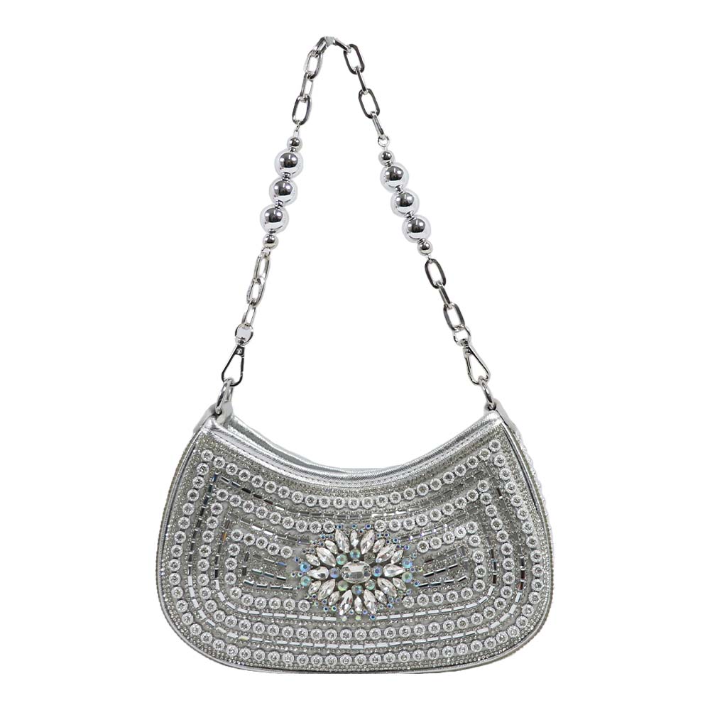 Crystal Embellished Clutch – Luxe Rhinestone Party Bag