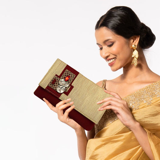 Embellished Clutch, Handcrafted Evening Purse