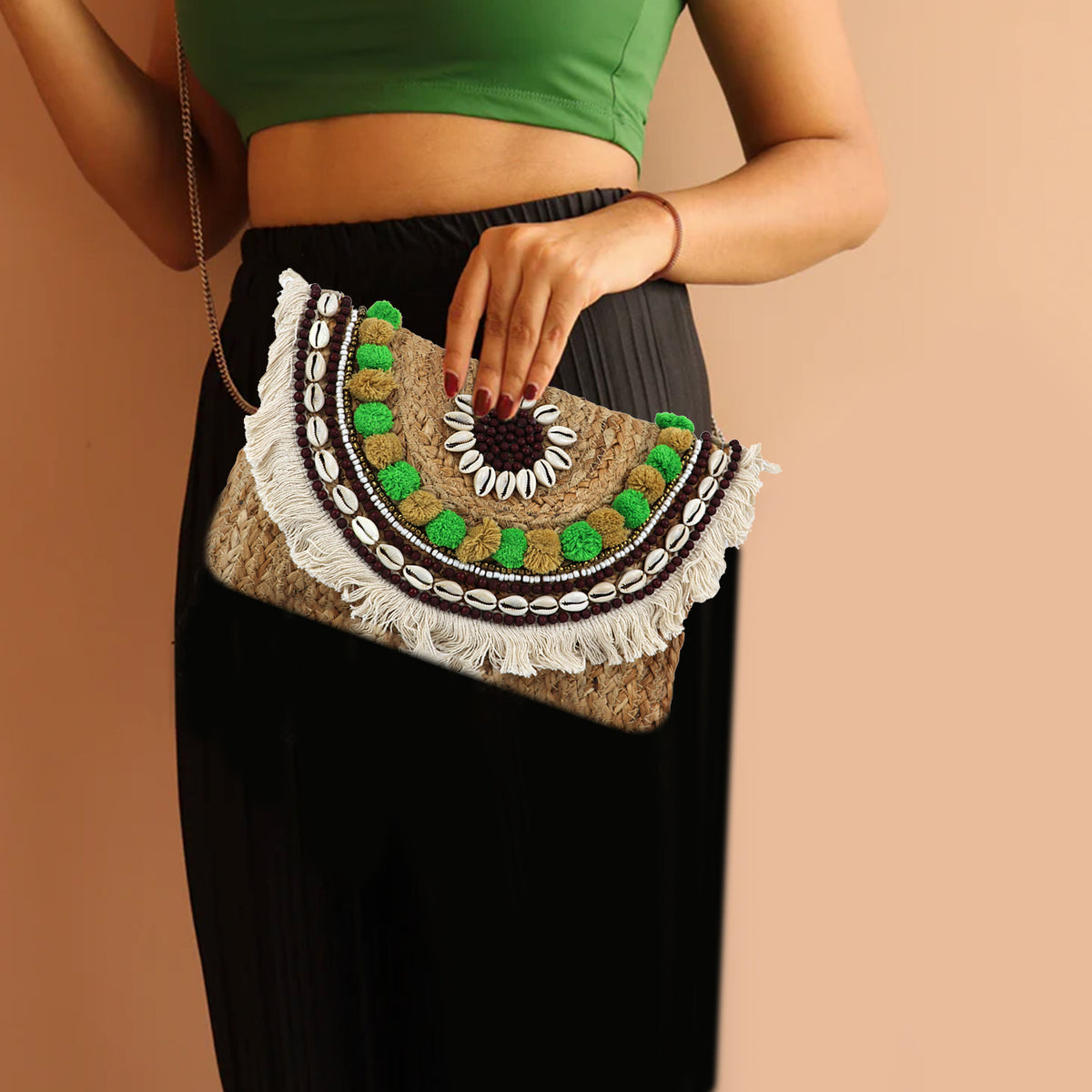 Natural Jute Sling Bag