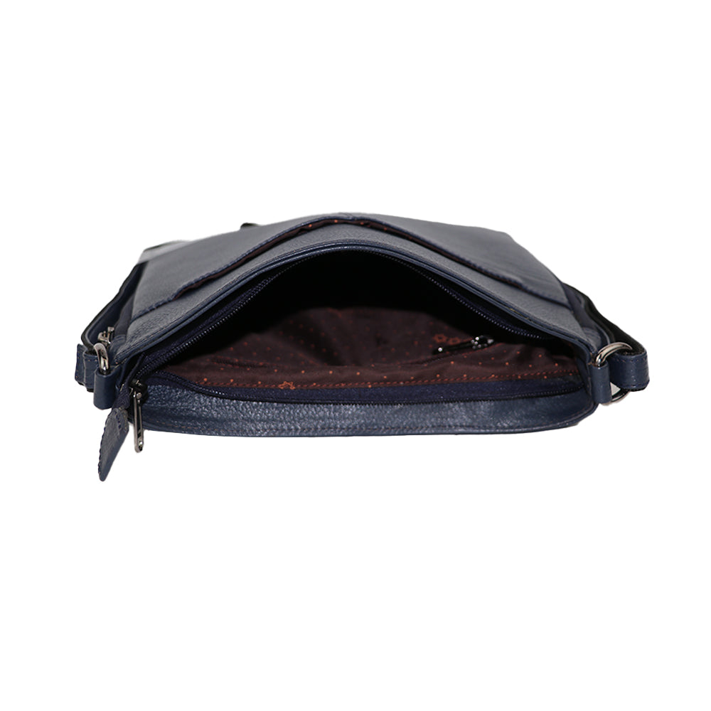 Elegant Dark Blue Sling Bag – Minimalist & Practical for Everyday Use