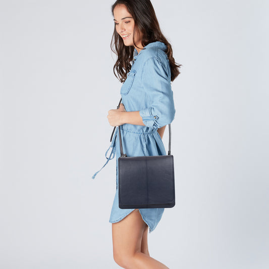 Dark Blue Crossbody Bag for Everyday Use