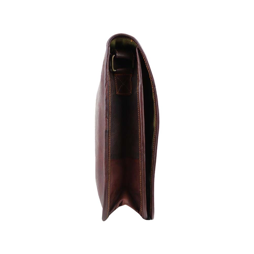 Classic Dark Brown PU Leather Sling Bag – Elegant & Spacious office bag or Daily Use
