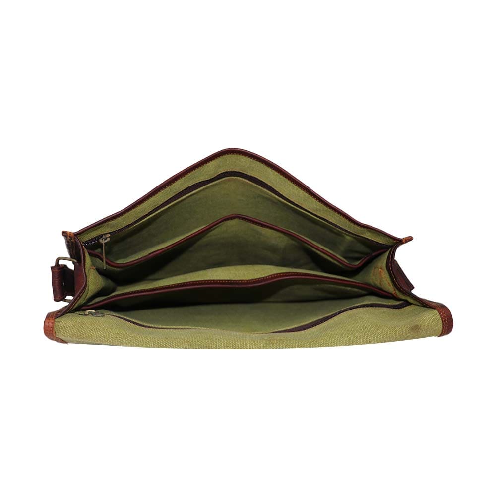 Classic Dark Brown PU Leather Sling Bag – Elegant & Spacious office bag or Daily Use