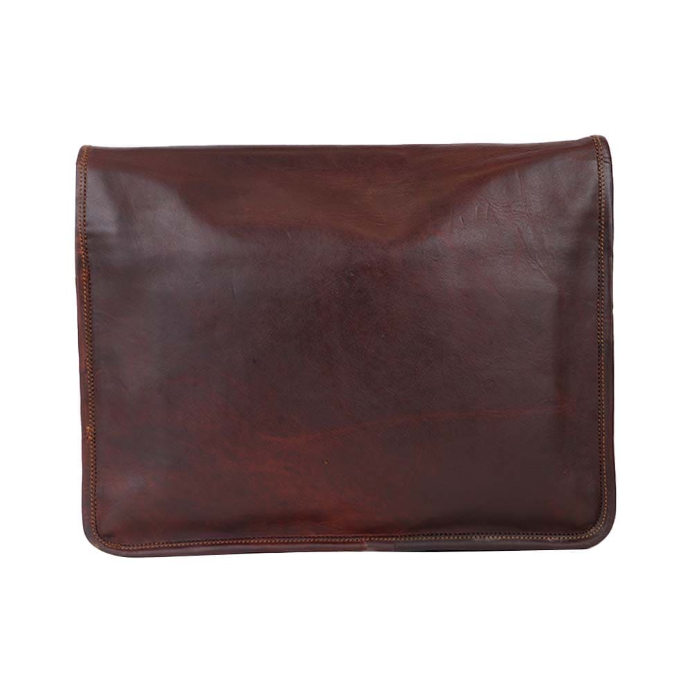 Classic Dark Brown PU Leather Sling Bag – Elegant & Spacious office bag or Daily Use