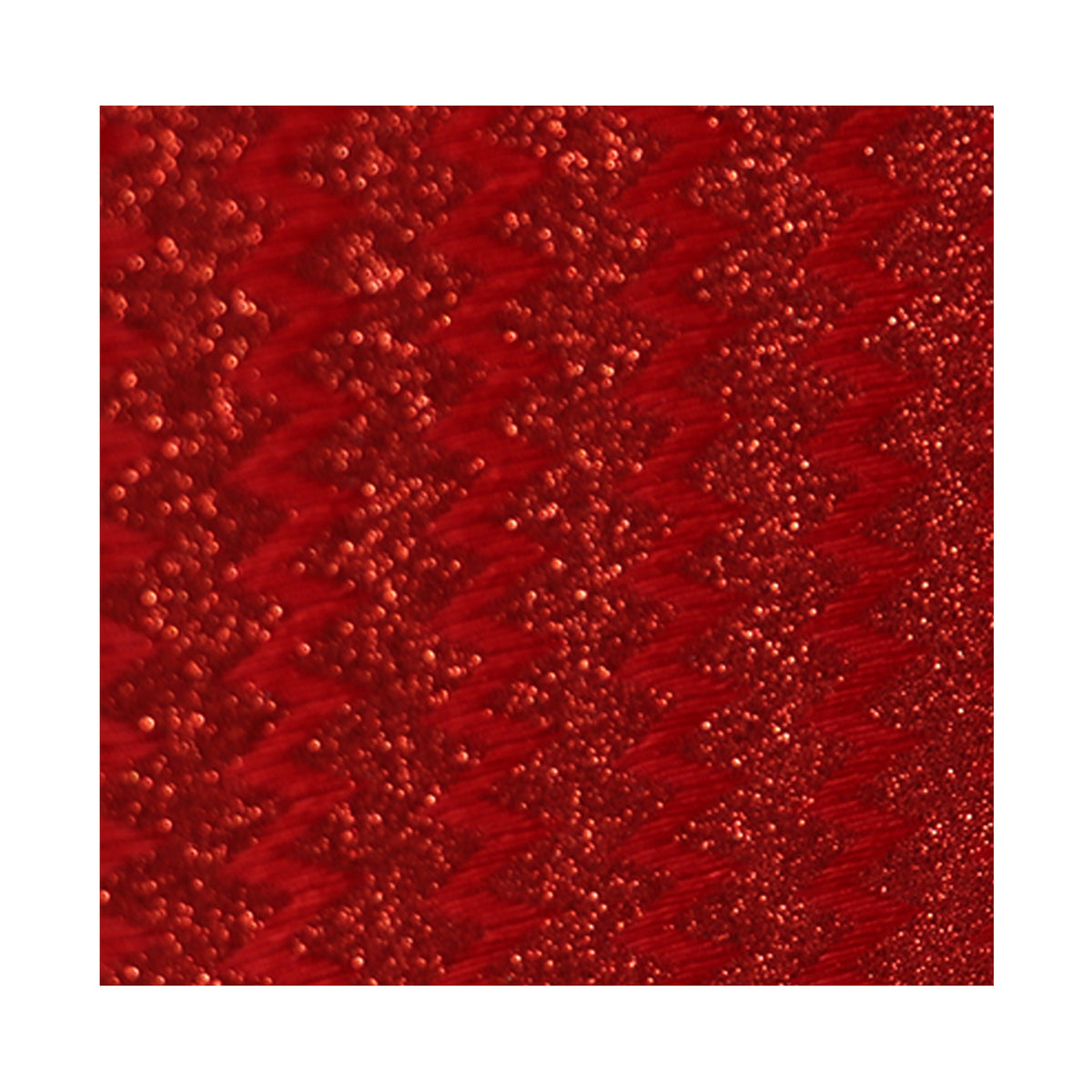 Red Glam Octagon Clutch – Sparkling Evening Bag with Gold Chain