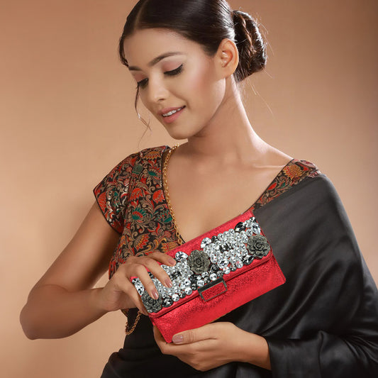 Red Diamond Clutch for Women