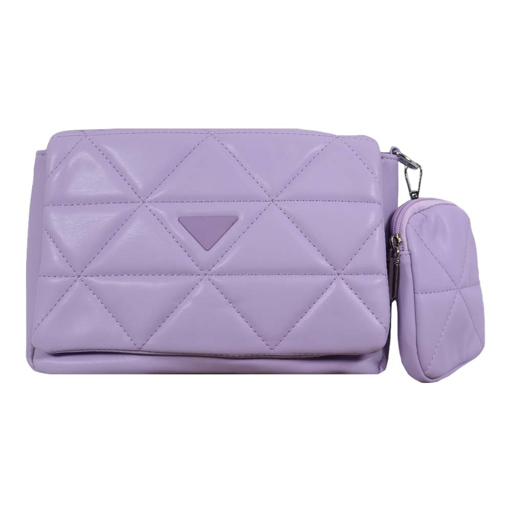 Elegant Quilted Sling Bag with Mini Pouch – Chic & Versatile