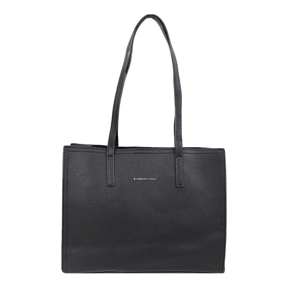 Classic Taupe Structured Tote Bag – Multi-Compartment Office Handbag