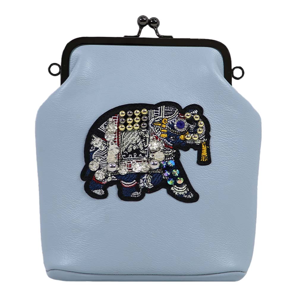 Vintage Elephant Embroidered Sling Bag