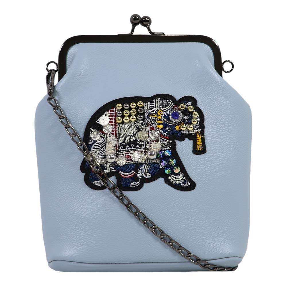 Vintage Elephant Embroidered Sling Bag
