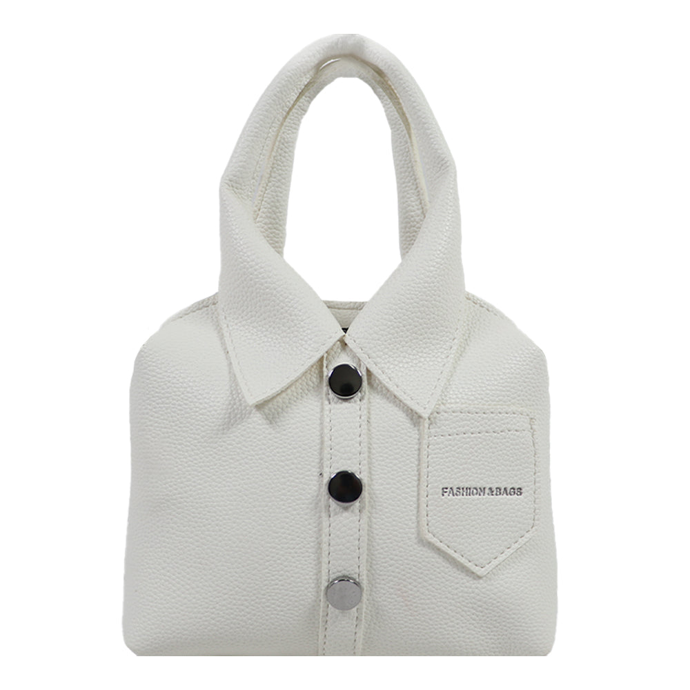 Chic Shirt-Style Mini Handbag