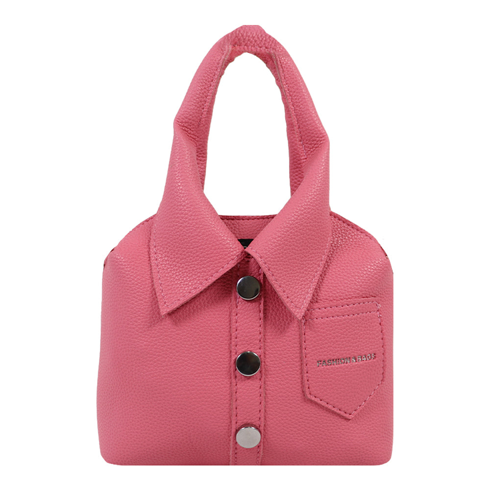 Chic Shirt-Style Mini Handbag