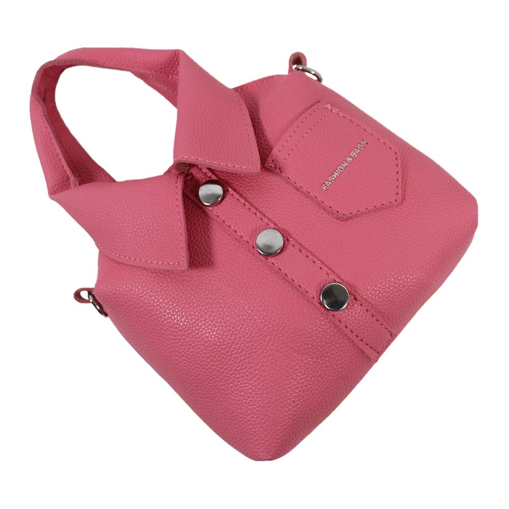 Chic Shirt-Style Mini Handbag