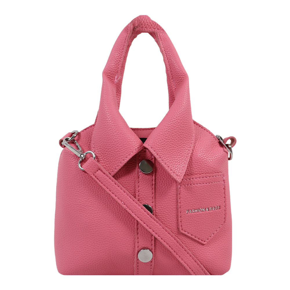 Chic Shirt-Style Mini Handbag