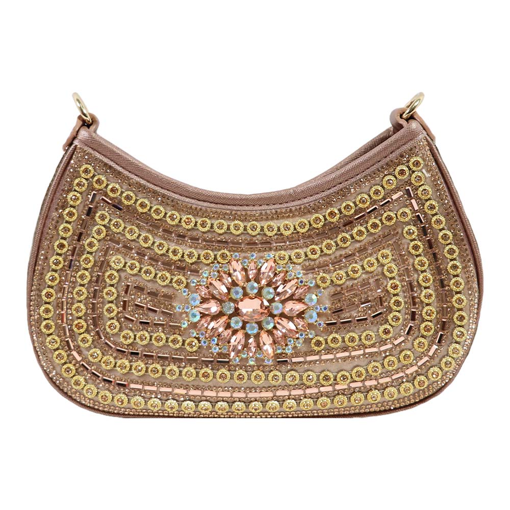 Crystal Embellished Clutch – Luxe Rhinestone Party Bag