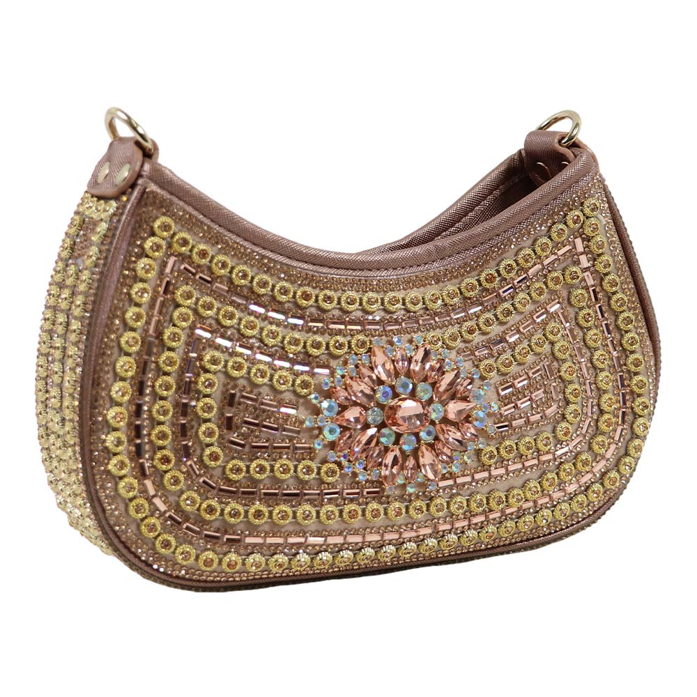 Crystal Embellished Clutch – Luxe Rhinestone Party Bag
