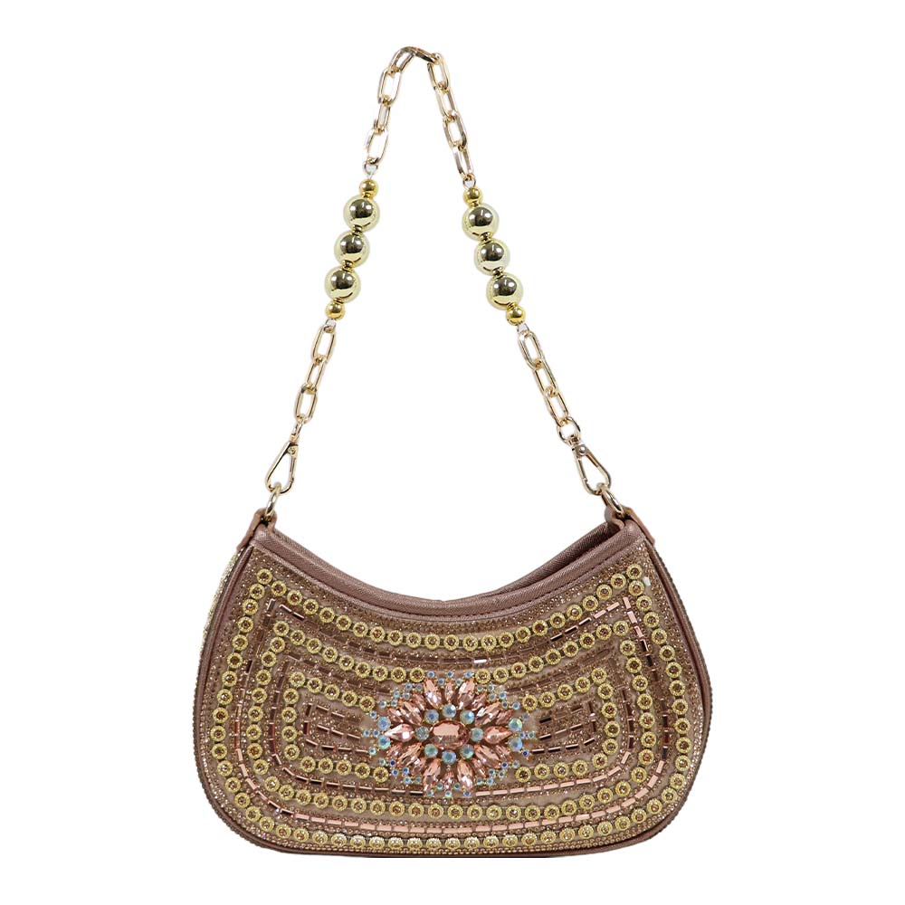 Crystal Embellished Clutch – Luxe Rhinestone Party Bag