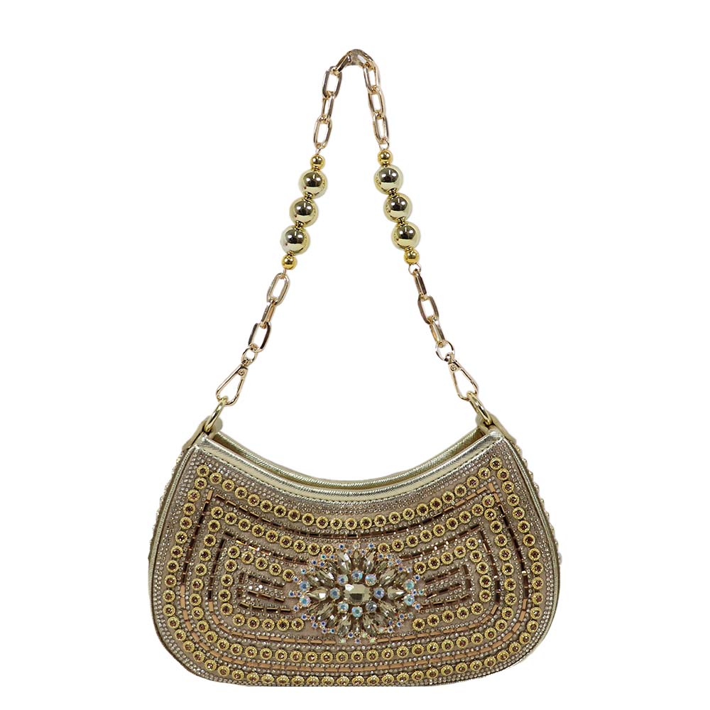Crystal Embellished Clutch – Luxe Rhinestone Party Bag