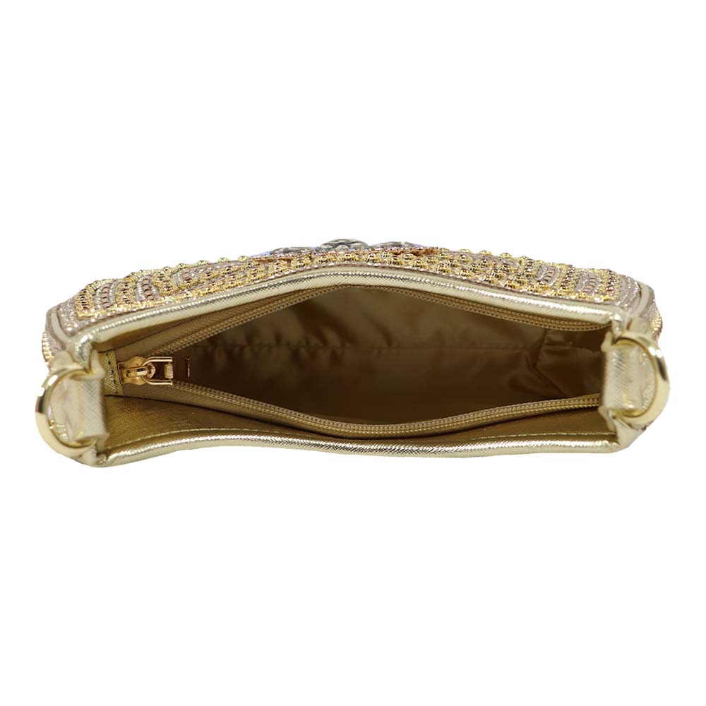 Crystal Embellished Clutch – Luxe Rhinestone Party Bag