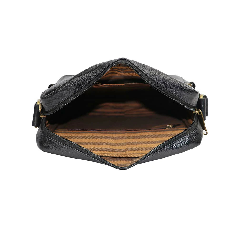 PU Leather Crossbody Bag – Vintage Everyday Sling Bag