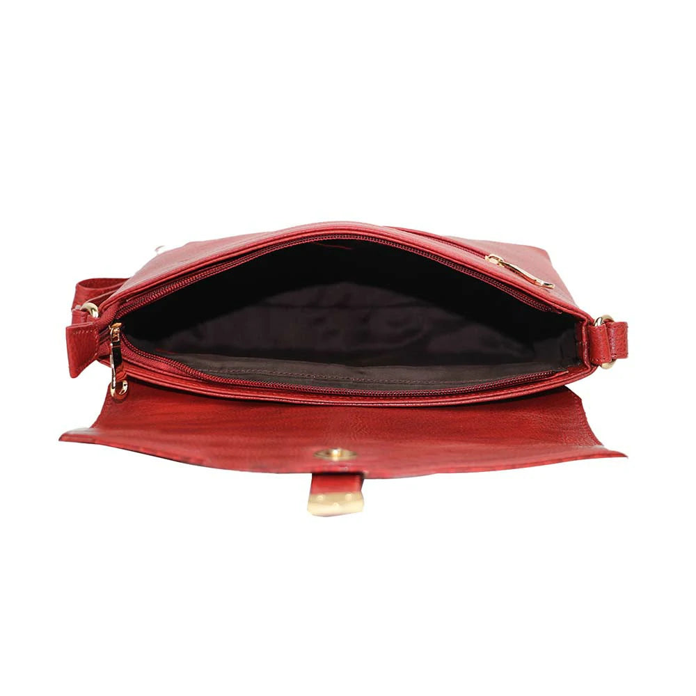Croc Texture PU Leather Crossbody Bag