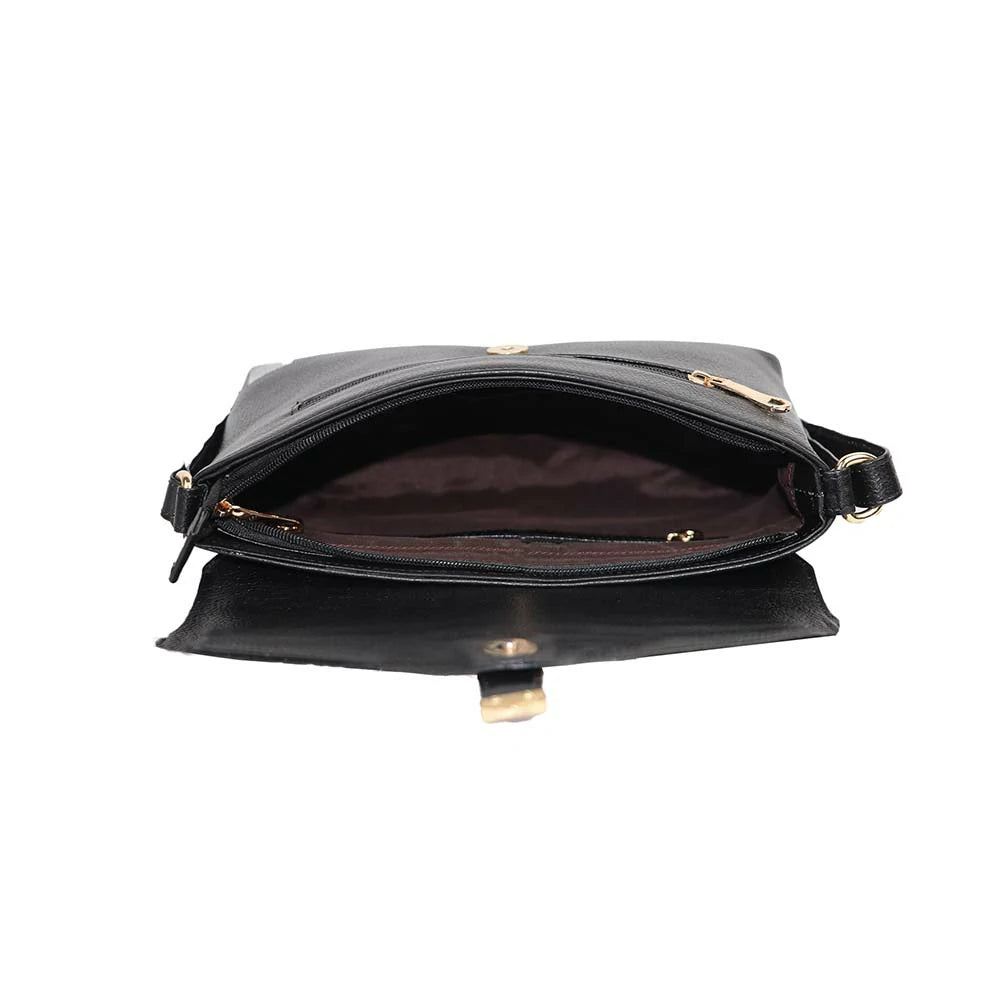 Croc Texture PU Leather Crossbody Bag