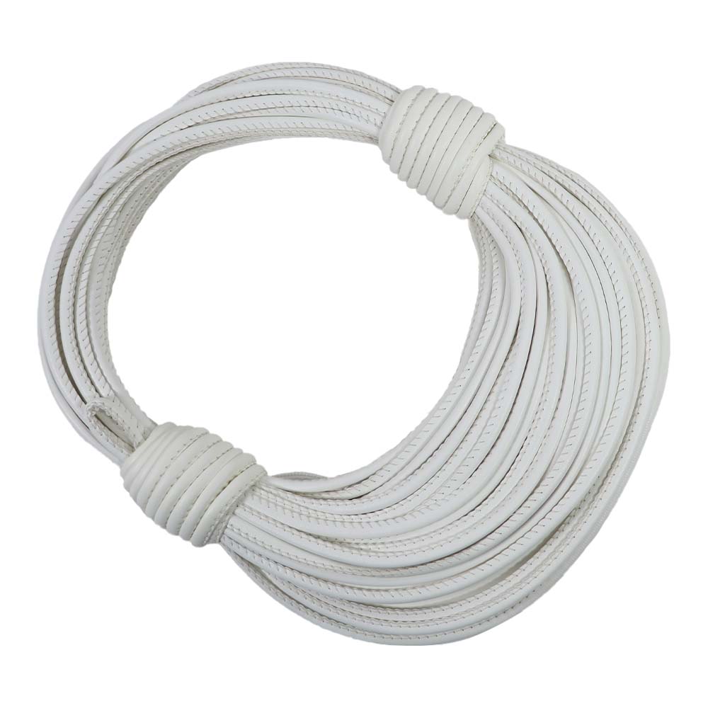 Elegant White Layered Rope Handbag